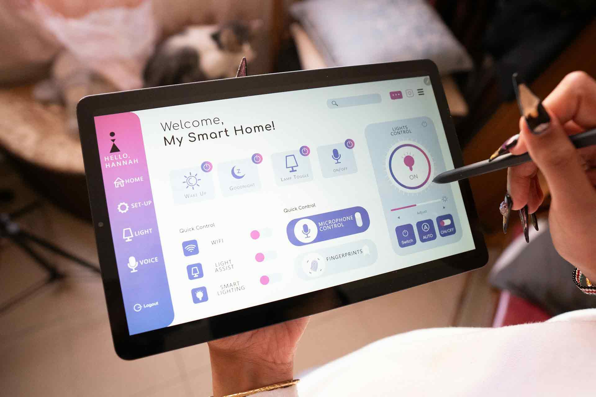 Smart home automation control panel installation by MES in Muscat
